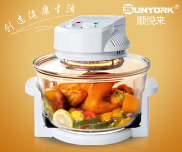 S-618 12L glass halogen oven