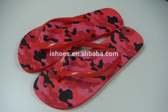 ladies plain camoflage beach summer rubber thong