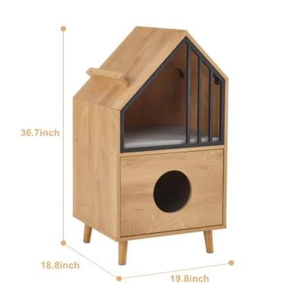 Unique Multi-Layer Wooden Tree House Climbing Frame