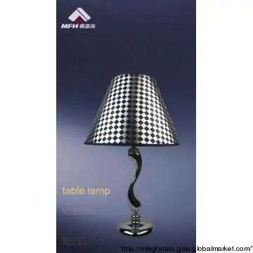 Pop model chrome iron fancy table lamp