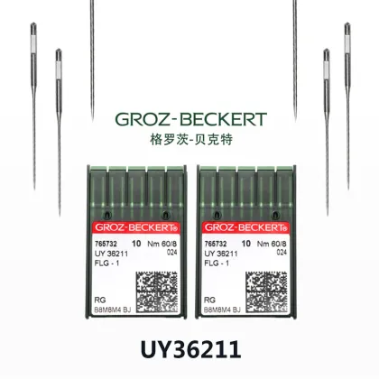 100 Pack of Genuine Groz Beckert UY 36211 A / UY36211A FLG-2 Sewing Machine Needles