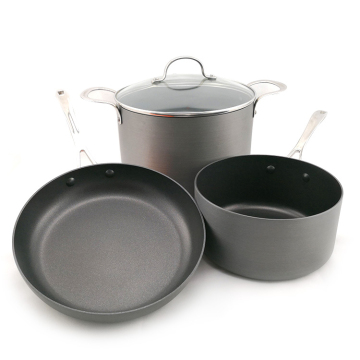 Juego de utensilios de cocina de cocina antiadherentes de aluminio: colección de olas