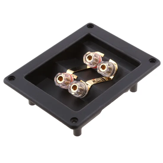 DIY 4-Way Speaker Box Terminal Binding Post Screw Cup Connector Subwoofer Plug