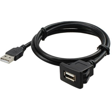 USB Een mannetje tot een vrouwelijke paneelbevestiging