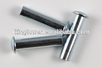 nickel plated brass tubular semi solid rivets for car