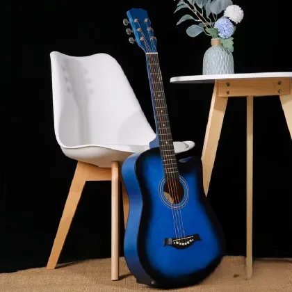 Factory Direct Wholesale 38-Inch Folk Wooden Guitar