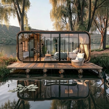 Eco-Friendly Folding Houses for Scenic Campsites and Temporary Workspaces