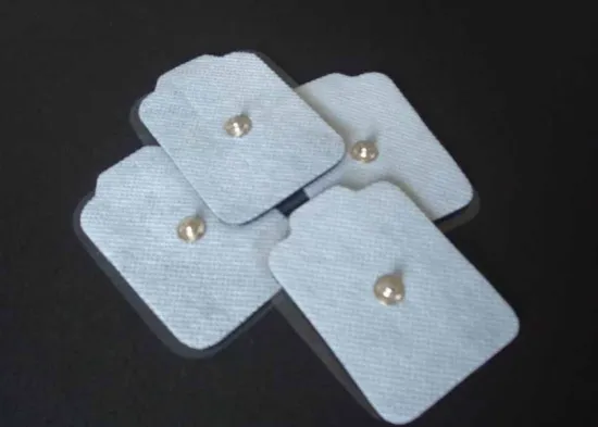 Non-woven Electrode Pad For Tens Unit / Slimming Massage Pads, Fda  3.5mm Snap Electrode Pads