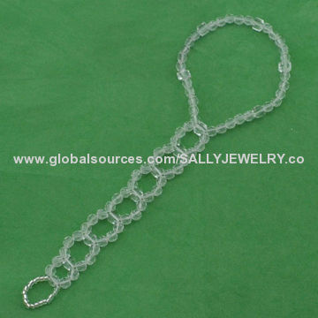 Clear Beads Foot Jewelry, Wholesale, Various Designs are Available