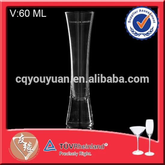 Flat Bottom Wine Glass Champagne Flutes 60 ML Glass Cup