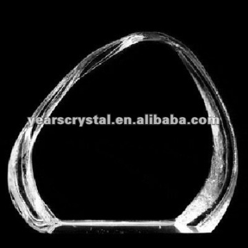 arrival blank crystal glass iceberg awards for home decoration(R-1169