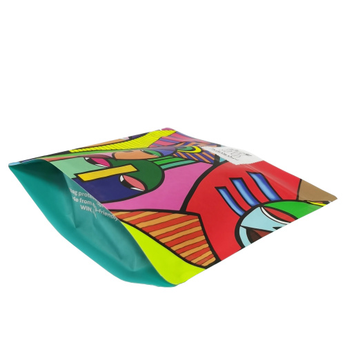 custom printed colorful standup bag for coffee