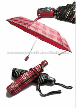 three fold auto open and close umbrella