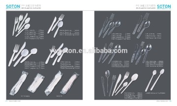 PS PP food grade plastic disposable set cutlery