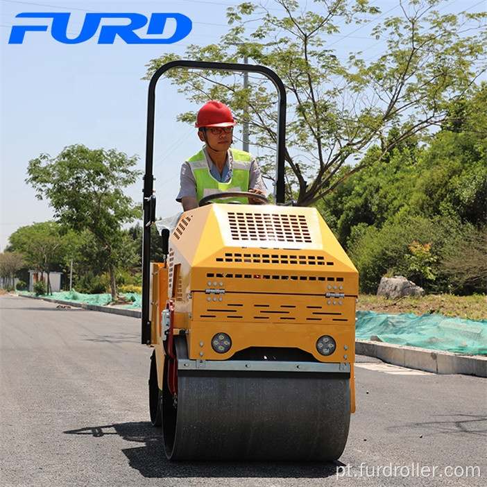 Máquina vibratória do compactador da terra do cilindro de aço da fonte 800kg da fábrica