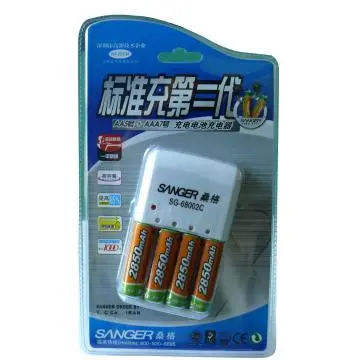 Rechargeable Ni-MH AA/AAA Batteries charger 2500mah
