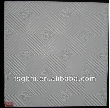 8 thickness ceiling tiles Waterproof plastic decorative Suspended pvc ceiling tiles PVC LAMINATED GYPSUM CEILING TILES