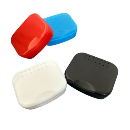 Sport Mouth Guard Case Mouth Guard Storage Box, Snap Lock Closure with Vent Holes