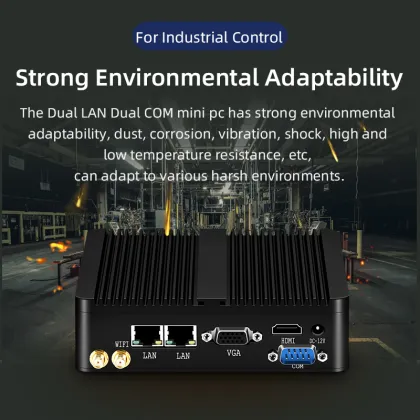Fanless Mini PC J1800 Industrial Mini Desktop Computer