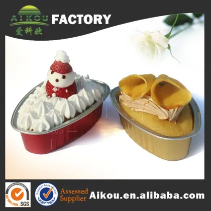 Lovely disposable aluminum foil cheesecake container for bakery