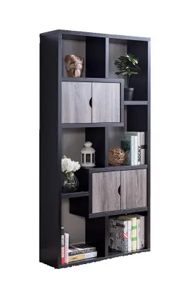 modern space saving pine wood bookcase