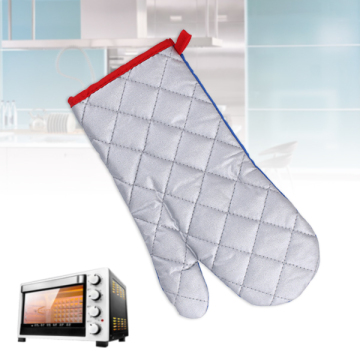 Guanti da cucina in cotone grigio resistente al calore