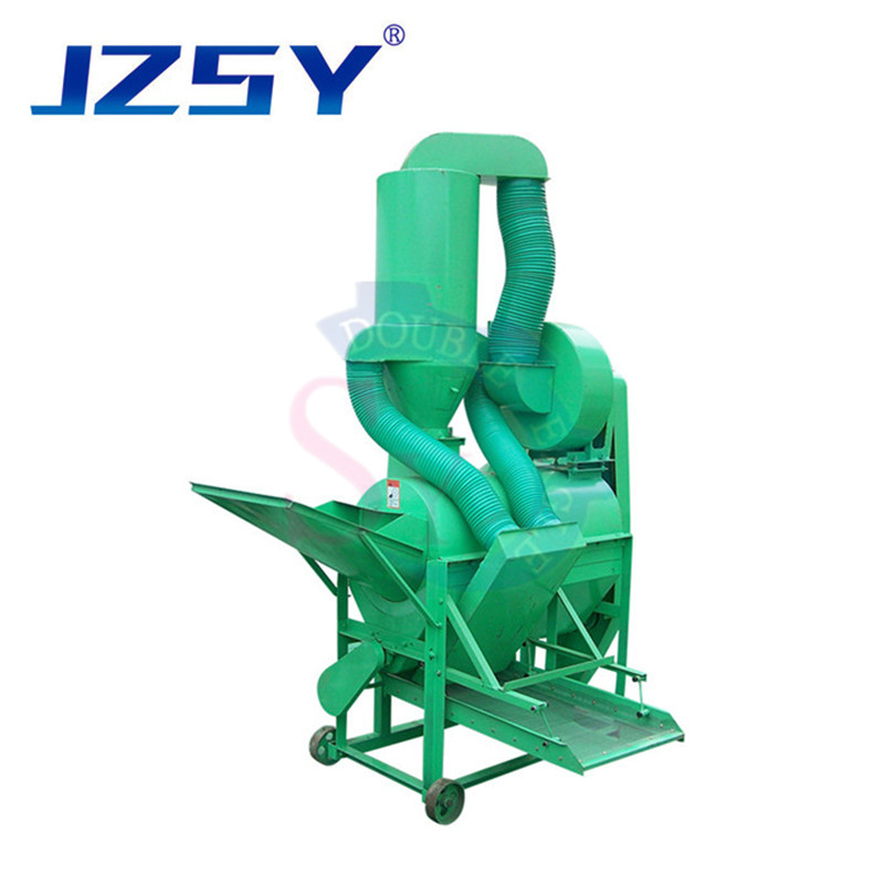 High efficiency mobile diesel engine driven fresh millet thresher/sorghum rape seed threshing machine with vibrating screen