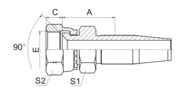 SAE Female 90 Cone Seat