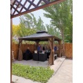 Gazebo Outdoor Galvanized Steel Metal Double Roof