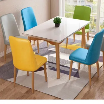 China Wholesale Wooden Round Dining Table Set with Chairs