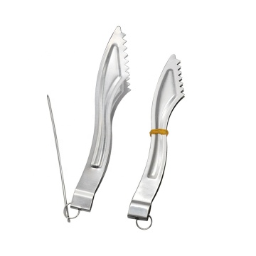 16cm Metal Shisha Hookah Charcoal Tongs Tweezers With Foil Punch Nail