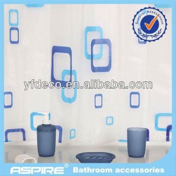 orange 5pcs bathroom accessories