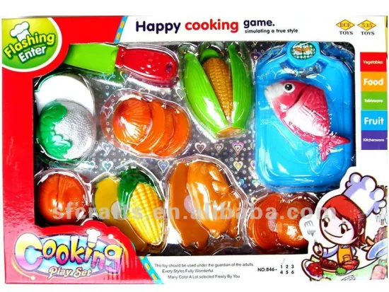 kids toy plastic cut fruit game