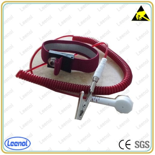 LN-1591107 ESD 고품질 실버 원사 탄성 손목 스트랩