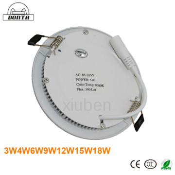 High quality led panel light 6w/9w/12w/15w/18w with CE RO