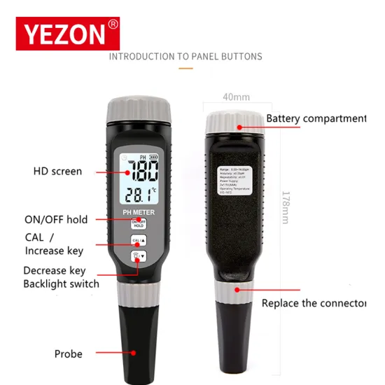Pocket-Size Neutral Shampoo and Petroleum Products PH Meter