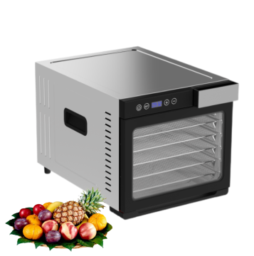 Stainless Steel Food Dehydrator Machine with 6 Trays: Meat, Fruit, and Vegetable Dryer