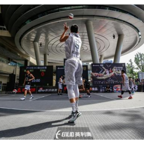 FIBA 3x3 Challengers menggunakan jubin mahkamah