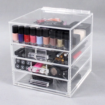 China Jewelry And Makeup Organizer Acrylic Jewelry Organizer Transparent Makeup Organizer Supplier