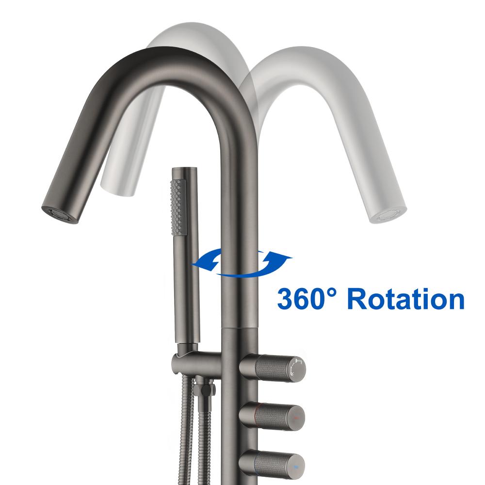 floor-mount tub filler 9