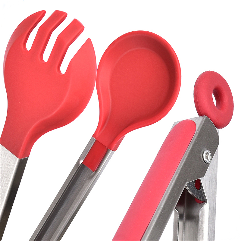 Circle Head Kitchen Silicone Tong