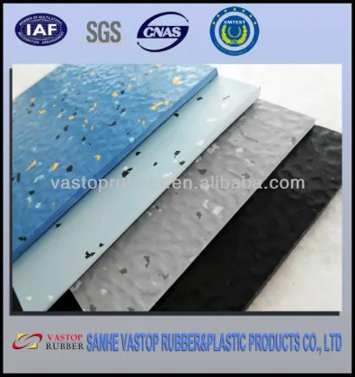 elastic rubber flooring for gym