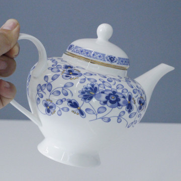 Ceramic Tea Set with Custom Decal Design - Luxury Gift for Home Decor and Daily Use