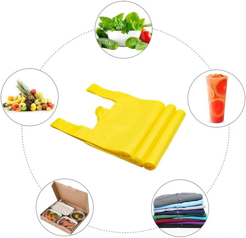Retail Grocery Bags with Handles Plastic Packaging Bag