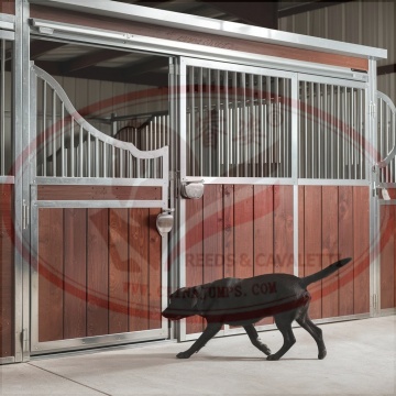 High Quality HDPE Sliding Door Horse Stall Equipment for Custom Indoor Stables