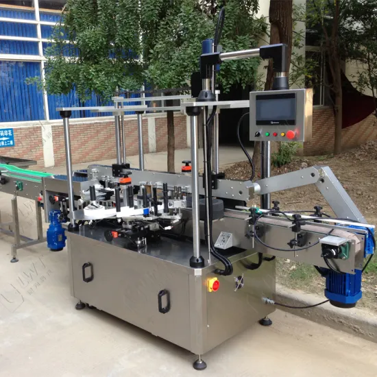 Two-Sided Square Glass Bottle Labeler for Food and Beverage Packaging