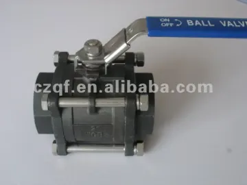 3pc A105 carbon steel ball valve