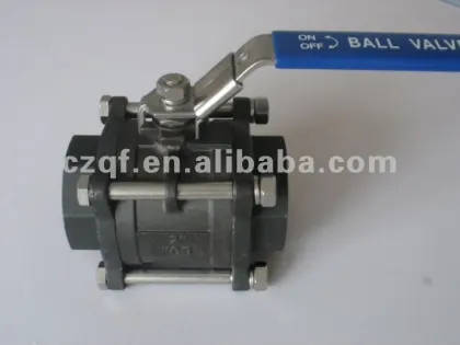 3pc A105 carbon steel ball valve