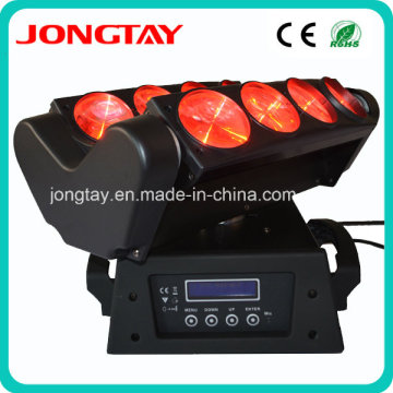 8X10W RGBW 4 in 1 LED Spider Beam Moving Head Wash Light