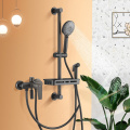 Household 3-Function Shower Brass Bathroom Chrome Shower Set